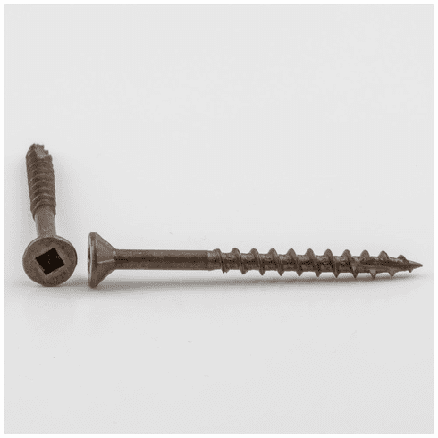 Hardware Resources 8X200917Q #8 x 2" Flathead With Nibs Type 17 Square Drive Coarse Thread Finish: Clean Brown Wax (4,000/per bucket)