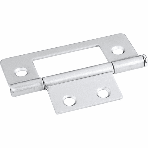 Hardware Resources 9500BC Brushed Chrome 3" Loose Pin Non-Mortise Hinge 4 Hole