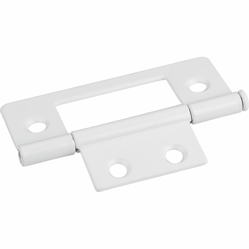 Hardware Resources 9500WH-D Dull White 3" Loose Pin Non-Mortise Hinge 4 Hole
