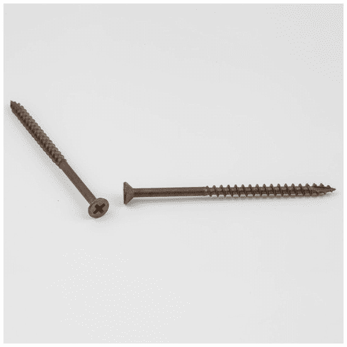 Hardware Resources 9X300917 #9 x 3" Flathead With Nibs Type 17 Phillips Drive Coarse Thread Finish: Clean Brown Wax (2,300/per bucket)