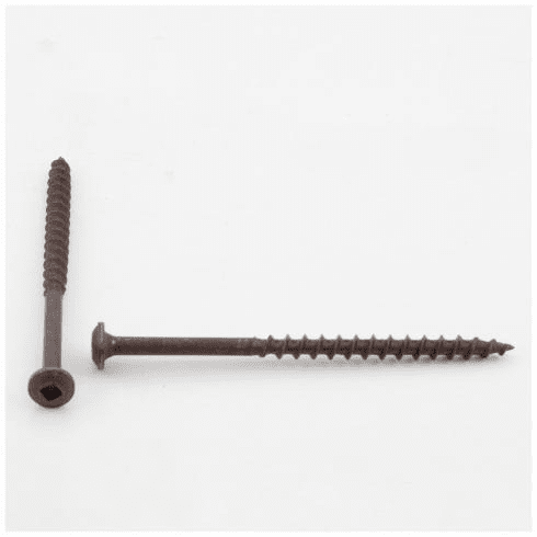 Hardware Resources 9X300917WCQ #9 x 3" Pan Washerhead Type 17 Square Drive Coarse Thread Finish: Clear Brown Wax Sold by Keg Bucket