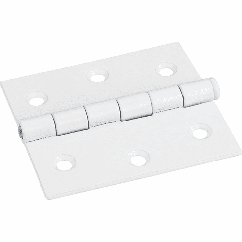 Hardware Resources OL33550BWH Bright Nickel 3" x 2-3/4" Single Full Swaged Butt Hinge