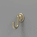 Hickory H077859CBZ Piper Hook, 1-1/8" C/C Champagne Bronze