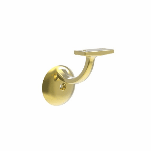 Hickory H078453PB Hand Rail Brackets Handrail Bracket-Hvy Duty Polished Brass