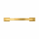Hickory H078772BGB Dover Pull, 128Mm C/C Brushed Golden Brass