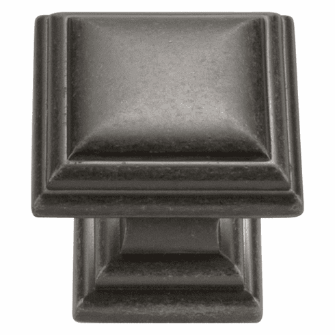 Hickory HH74554-BNV Somerset Knob, 1-1/8" Sq. Black Nickel Vibed