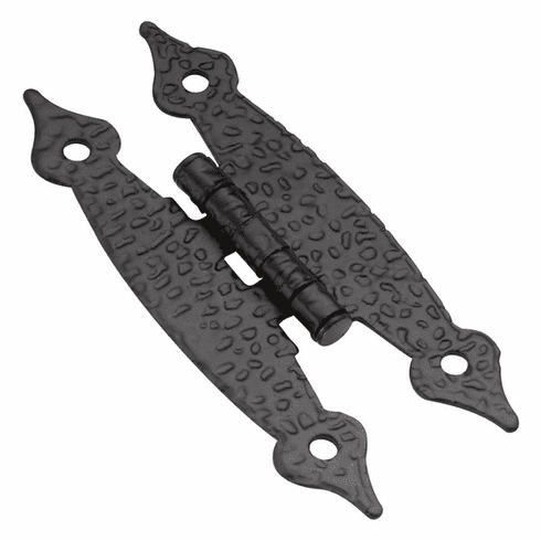 Hickory P106-CB Surface Mount & Mortise Hinge, Flush Colonial Black