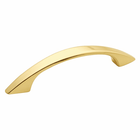 Hickory P116-3 Metropolis Pull, 3" C/C Polished Brass