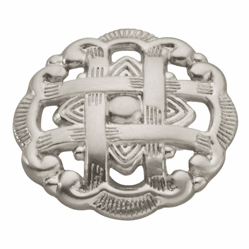 Hickory P126-SN Cavalier Knob, 1-1/2" Dia Satin Nickel