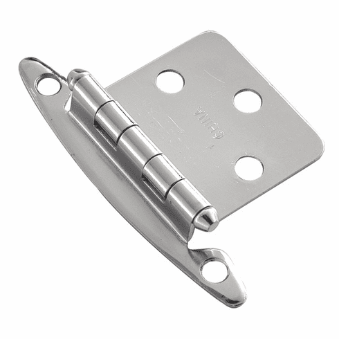 Hickory P139-26 Surface Mounted Hinge, Flush Chrome