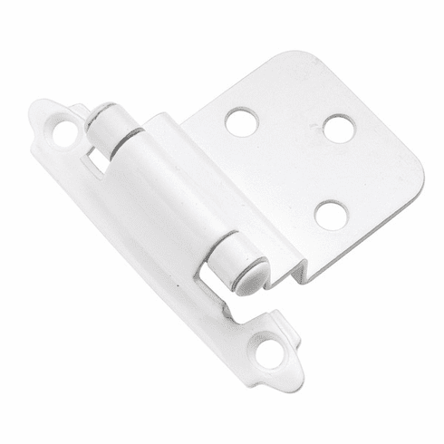 Hickory P143-W Surface Self-Closing Hinge, Surface, Self Close White