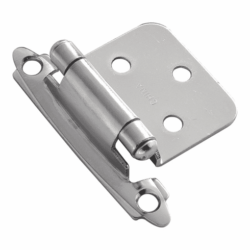 Hickory P144-26 Surface Self-Closing Hinge, Flush, Self Close Chrome