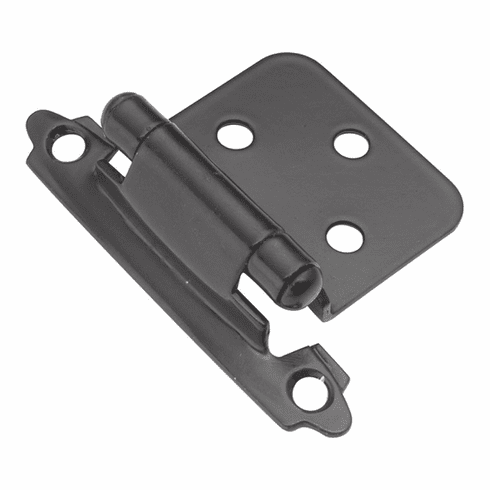 Hickory P144-BL Surface Self-Closing Hinge, Flush, Self Close Black