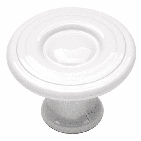 Hickory P14402-W Conquest Knob, 1-3/16" Dia White