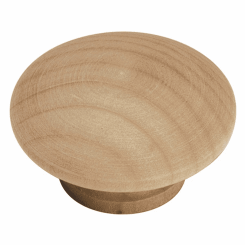 Hickory P185-UW Natural Woodcraft Knob, 1-1/2" Dia Unfinished Wood