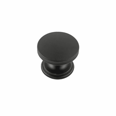 Hickory P2142-MB American Diner Knob, 1-3/8" Dia Matte Black