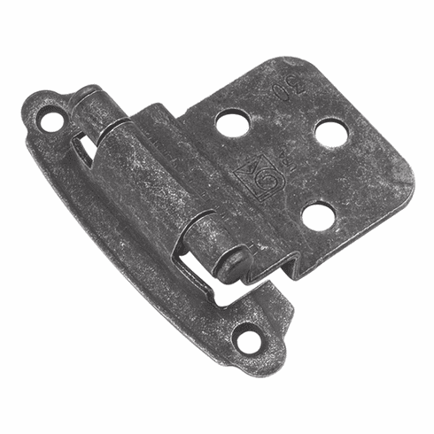 Hickory P243-VP Surface Self-Closing Hinge, Surface, Self Close Vibra Pewter