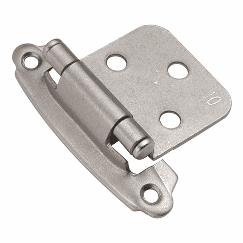 Hickory P244-SN Surface Self-Closing Hinge, Flush, Self Close Satin Nickel