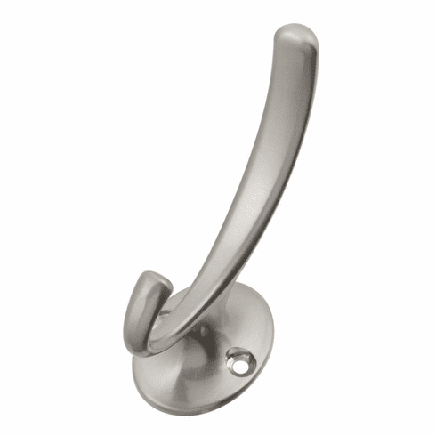 Hickory P25025-SN Luna Double Hook, 7/8" C/C Satin Nickel
