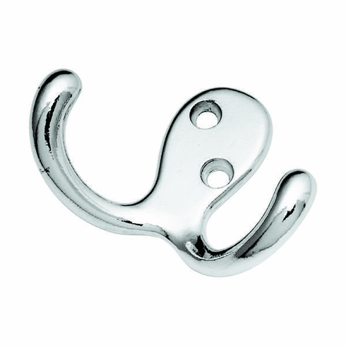 Hickory P27115-CH Hooks Utility Hook, Double, 5/8" C/C Chrome