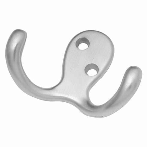 Hickory P27115-SC Hooks Utility Hook, Double, 5/8" C/C Satin Silver Cloud