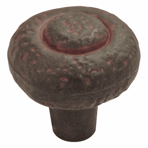 Hickory P3002-RI Refined Rustic Knob, 1-1/4" Dia Rustic Iron