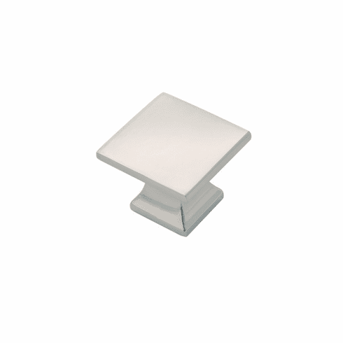 Hickory P3028-14 Studio Knob, 1-1/4" Sq Polished Nickel