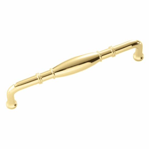 Hickory P3052-PB Williamsburg Pull, 128Mm C/C Polished Brass