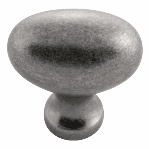 Hickory P3054-BNV Williamsburg Knob, 1-1/4" X 13/16" Oval Black Nickel Vibed