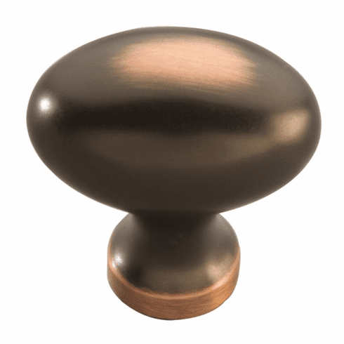 Hickory P3054-OBH Williamsburg Knob, 1-1/4" X 13/16" Oval Oil Rubbed Bronze Highlighted
