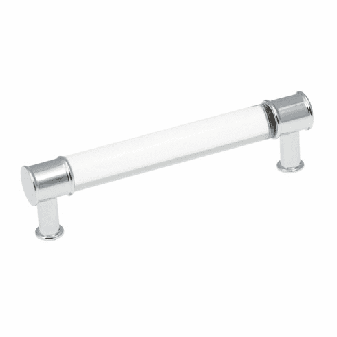 Hickory P3635-CACH Midway Pull, 128Mm C/C Crysacrylic w/Chrome