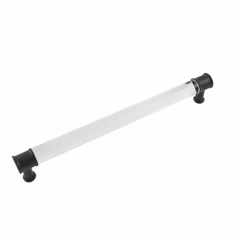 Hickory P3704-CAMB Midway Pull, 224Mm C/C Crysacrylic w/Matte Black