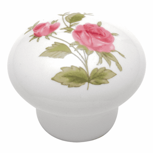 Hickory Hardware P603-PR Tranquility Knob, 1-1/16" Dia. Pink Rose