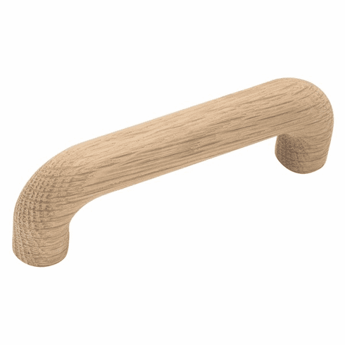 Hickory P674-UW Natural Woodcraft Pull, 3-1/2" C/C Unfinished Wood
