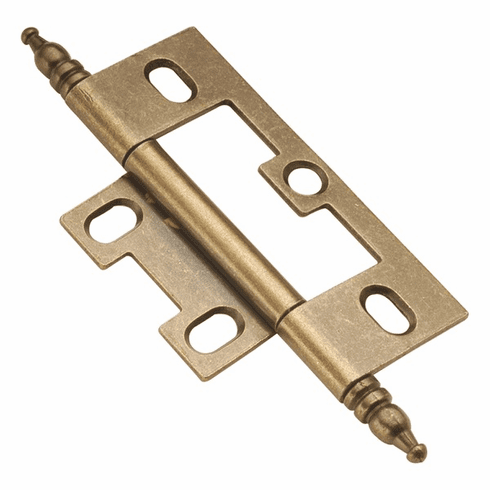Hickory P8293-AB Surface Mounted Hinge, Self-Mortise Antique Brass