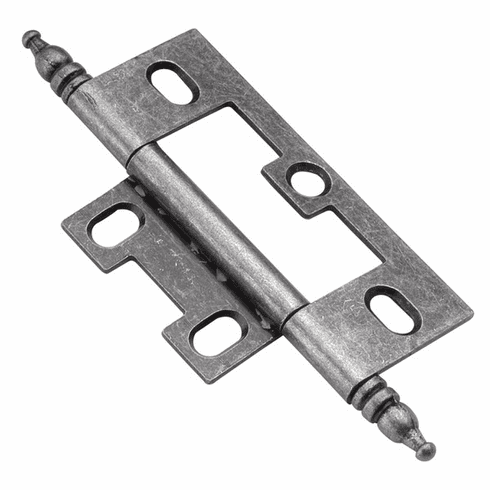 Hickory P8293-SM Surface Mounted Hinge, Self-Mortise Silver Medallion