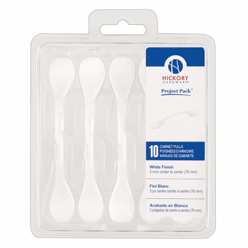 Hickory VP14444-W Conquest Pull, 3" C/C, 10/Pk White