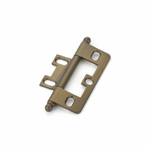 Schaub 1100B-ALB Hinge, Ball Tip Non-Mortise, Antique Light Brass