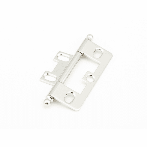 Schaub 1100B-PN Hinge, Ball Tip Non-Mortise, Polished Nickel