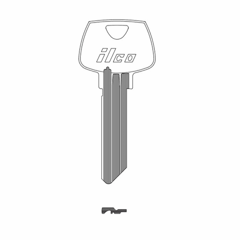 ILCO 01007RG -ILCO Key Blank (7) 043Rg-Tay