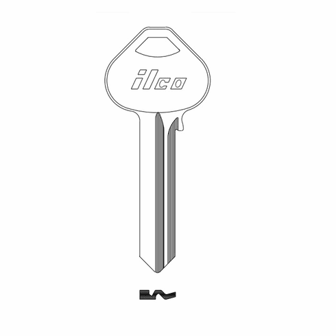 ILCO 1011D1 -ILCO Key Blank 5D1R Russ Ru45
