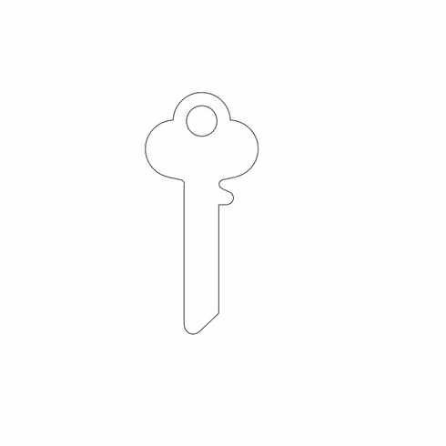 ILCO 1031-ILCO Key Blank