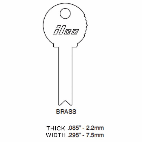 ILCO 1033F-ILCO Key Specialty 1033F