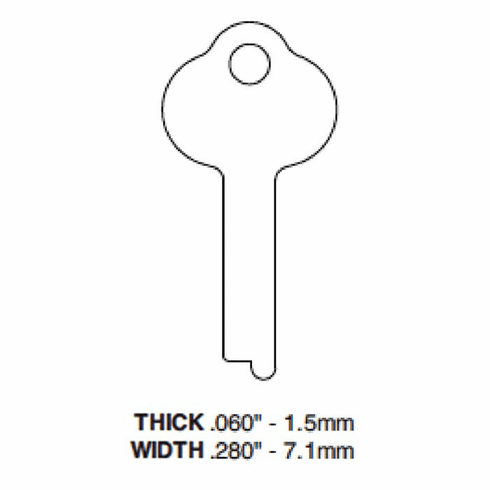 ILCO 1063-ILCO Key S&G Safe Deposit