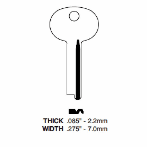ILCO 1068-ILCO Key S&G Safe Deposit