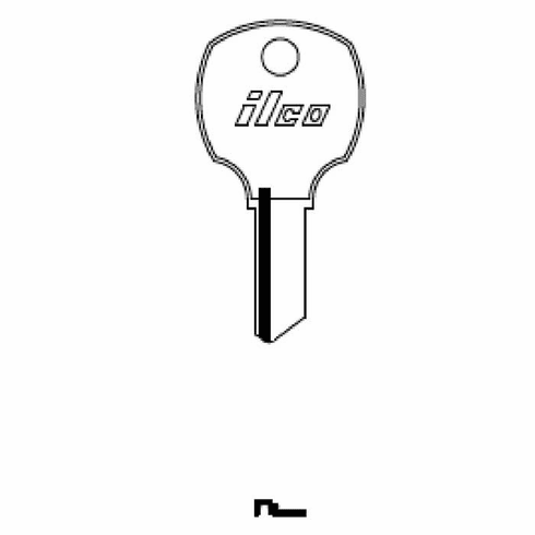 ILCO 1069M Key Blank, Key National Cabinet/NCL/JMA NTC-9D.2.1 NP