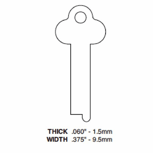 ILCO 1093H-ILCO Key Misc. Safe Deposit