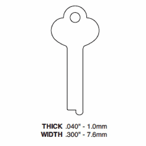 ILCO 1095-ILCO Key Mosler Safe Deposit