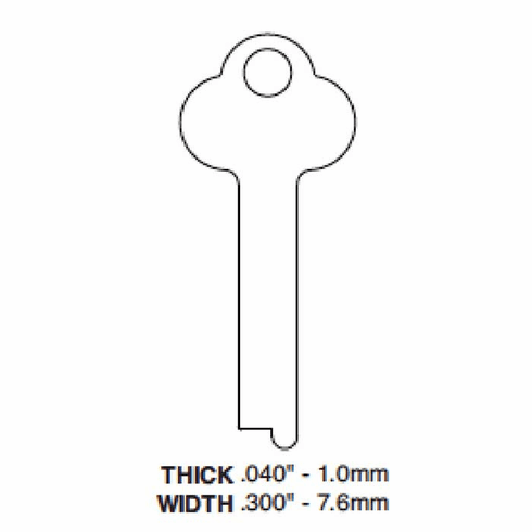 ILCO 1095A-ILCO Key Mosler Safe Deposit