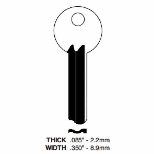 ILCO 1115-ILCO Key Mosler Safe Deposit